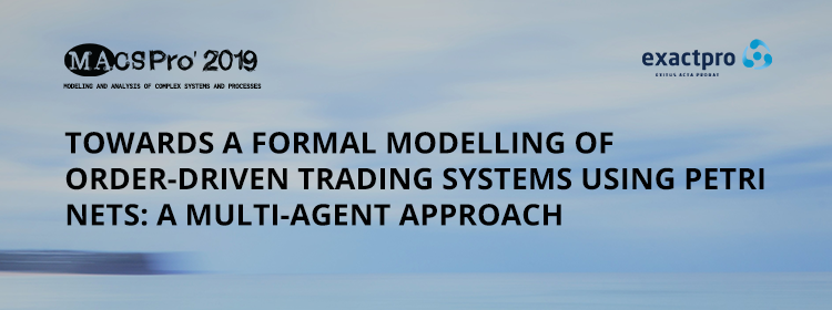Towards a Formal Modelling of Order-driven Trading Systems using Petri Nets: A Multi-Agent Approach
